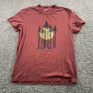 Men's Red Graphic T-Shirt